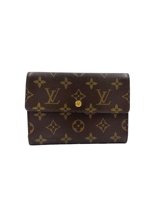 Louis Vuitton Handbags - Louis Vuitton Porte Tresor Etuis Papier Monogram Leather With Initials Brown